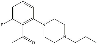 1-[2-fluoro-6-(4-propylpiperazin-1-yl)phenyl]ethan-1-one Structure