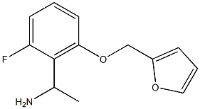 1-[2-fluoro-6-(furan-2-ylmethoxy)phenyl]ethan-1-amine Structure