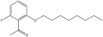 1-[2-fluoro-6-(octyloxy)phenyl]ethan-1-one 구조식 이미지