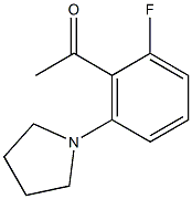 1-[2-fluoro-6-(pyrrolidin-1-yl)phenyl]ethan-1-one Structure