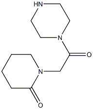 1-[2-oxo-2-(piperazin-1-yl)ethyl]piperidin-2-one Structure