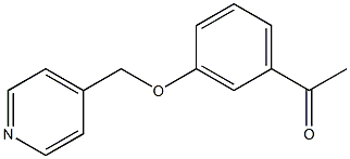 1-[3-(pyridin-4-ylmethoxy)phenyl]ethanone 구조식 이미지