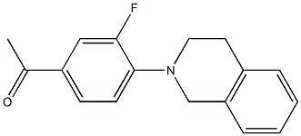 1-[3-fluoro-4-(1,2,3,4-tetrahydroisoquinolin-2-yl)phenyl]ethan-1-one Structure