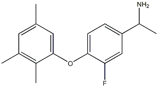 1-[3-fluoro-4-(2,3,5-trimethylphenoxy)phenyl]ethan-1-amine 구조식 이미지