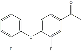 1-[3-fluoro-4-(2-fluorophenoxy)phenyl]ethan-1-one Structure