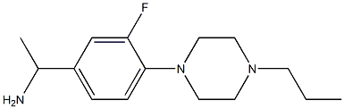 1-[3-fluoro-4-(4-propylpiperazin-1-yl)phenyl]ethan-1-amine Structure