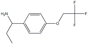 1-[4-(2,2,2-trifluoroethoxy)phenyl]propan-1-amine Structure