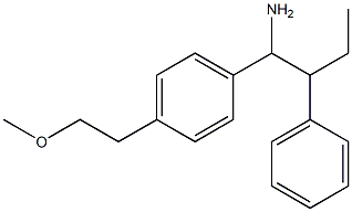 1-[4-(2-methoxyethyl)phenyl]-2-phenylbutan-1-amine 구조식 이미지