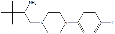 1-[4-(4-fluorophenyl)piperazin-1-yl]-3,3-dimethylbutan-2-amine Structure