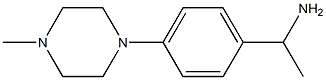 1-[4-(4-methylpiperazin-1-yl)phenyl]ethanamine Structure