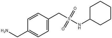 1-[4-(aminomethyl)phenyl]-N-cyclohexylmethanesulfonamide 구조식 이미지