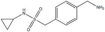 1-[4-(aminomethyl)phenyl]-N-cyclopropylmethanesulfonamide 구조식 이미지