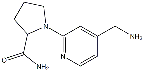 1-[4-(aminomethyl)pyridin-2-yl]pyrrolidine-2-carboxamide 구조식 이미지