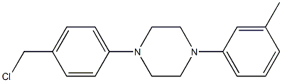 1-[4-(chloromethyl)phenyl]-4-(3-methylphenyl)piperazine 구조식 이미지