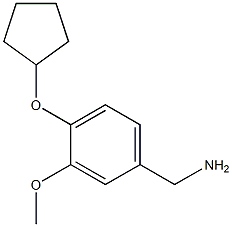 1-[4-(cyclopentyloxy)-3-methoxyphenyl]methanamine Structure