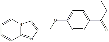 1-[4-(imidazo[1,2-a]pyridin-2-ylmethoxy)phenyl]propan-1-one Structure