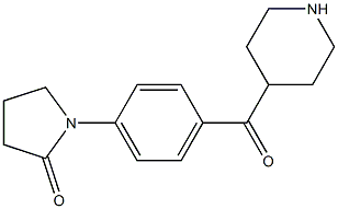 1-[4-(piperidin-4-ylcarbonyl)phenyl]pyrrolidin-2-one 구조식 이미지