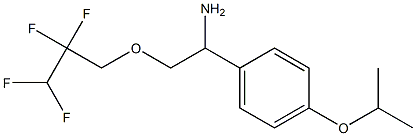 1-[4-(propan-2-yloxy)phenyl]-2-(2,2,3,3-tetrafluoropropoxy)ethan-1-amine Structure