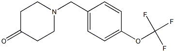 1-[4-(trifluoromethoxy)benzyl]piperidin-4-one Structure