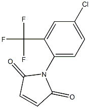 1-[4-chloro-2-(trifluoromethyl)phenyl]-2,5-dihydro-1H-pyrrole-2,5-dione 구조식 이미지