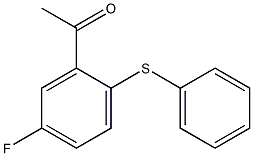 1-[5-fluoro-2-(phenylsulfanyl)phenyl]ethan-1-one Structure