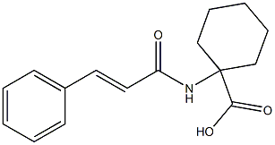 1-{[(2E)-3-phenylprop-2-enoyl]amino}cyclohexanecarboxylic acid Structure