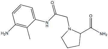 1-{[(3-amino-2-methylphenyl)carbamoyl]methyl}pyrrolidine-2-carboxamide Structure