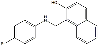 1-{[(4-bromophenyl)amino]methyl}naphthalen-2-ol 구조식 이미지