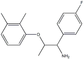 1-{[1-amino-1-(4-fluorophenyl)propan-2-yl]oxy}-2,3-dimethylbenzene 구조식 이미지