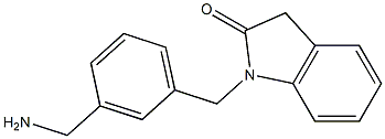 1-{[3-(aminomethyl)phenyl]methyl}-2,3-dihydro-1H-indol-2-one 구조식 이미지