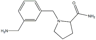 1-{[3-(aminomethyl)phenyl]methyl}pyrrolidine-2-carboxamide 구조식 이미지