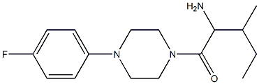 1-{[4-(4-fluorophenyl)piperazin-1-yl]carbonyl}-2-methylbutylamine 구조식 이미지