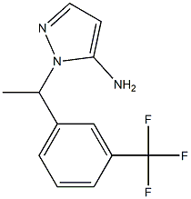 1-{1-[3-(trifluoromethyl)phenyl]ethyl}-1H-pyrazol-5-amine Structure