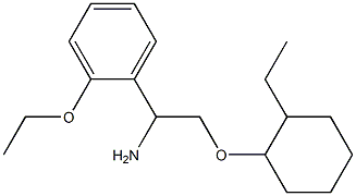 1-{1-amino-2-[(2-ethylcyclohexyl)oxy]ethyl}-2-ethoxybenzene Structure