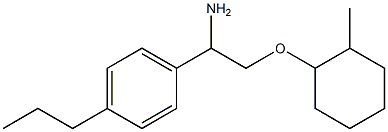 1-{1-amino-2-[(2-methylcyclohexyl)oxy]ethyl}-4-propylbenzene 구조식 이미지