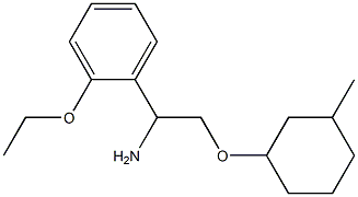 1-{1-amino-2-[(3-methylcyclohexyl)oxy]ethyl}-2-ethoxybenzene Structure