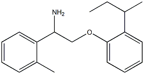 1-{1-amino-2-[2-(butan-2-yl)phenoxy]ethyl}-2-methylbenzene Structure