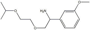 1-{1-amino-2-[2-(propan-2-yloxy)ethoxy]ethyl}-3-methoxybenzene Structure