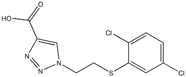 1-{2-[(2,5-dichlorophenyl)sulfanyl]ethyl}-1H-1,2,3-triazole-4-carboxylic acid Structure