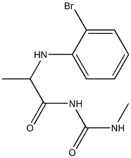 1-{2-[(2-bromophenyl)amino]propanoyl}-3-methylurea Structure