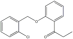 1-{2-[(2-chlorophenyl)methoxy]phenyl}propan-1-one Structure