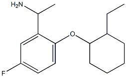 1-{2-[(2-ethylcyclohexyl)oxy]-5-fluorophenyl}ethan-1-amine 구조식 이미지