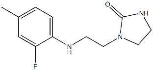 1-{2-[(2-fluoro-4-methylphenyl)amino]ethyl}imidazolidin-2-one 구조식 이미지