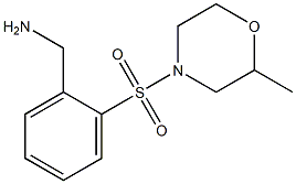 1-{2-[(2-methylmorpholin-4-yl)sulfonyl]phenyl}methanamine Structure