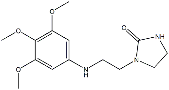 1-{2-[(3,4,5-trimethoxyphenyl)amino]ethyl}imidazolidin-2-one Structure