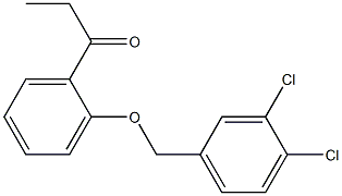 1-{2-[(3,4-dichlorophenyl)methoxy]phenyl}propan-1-one Structure
