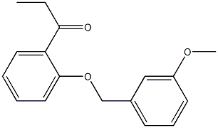 1-{2-[(3-methoxyphenyl)methoxy]phenyl}propan-1-one 구조식 이미지