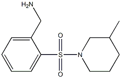 1-{2-[(3-methylpiperidin-1-yl)sulfonyl]phenyl}methanamine 구조식 이미지
