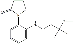 1-{2-[(4-methoxy-4-methylpentan-2-yl)amino]phenyl}pyrrolidin-2-one Structure