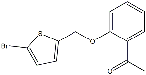 1-{2-[(5-bromothien-2-yl)methoxy]phenyl}ethanone 구조식 이미지